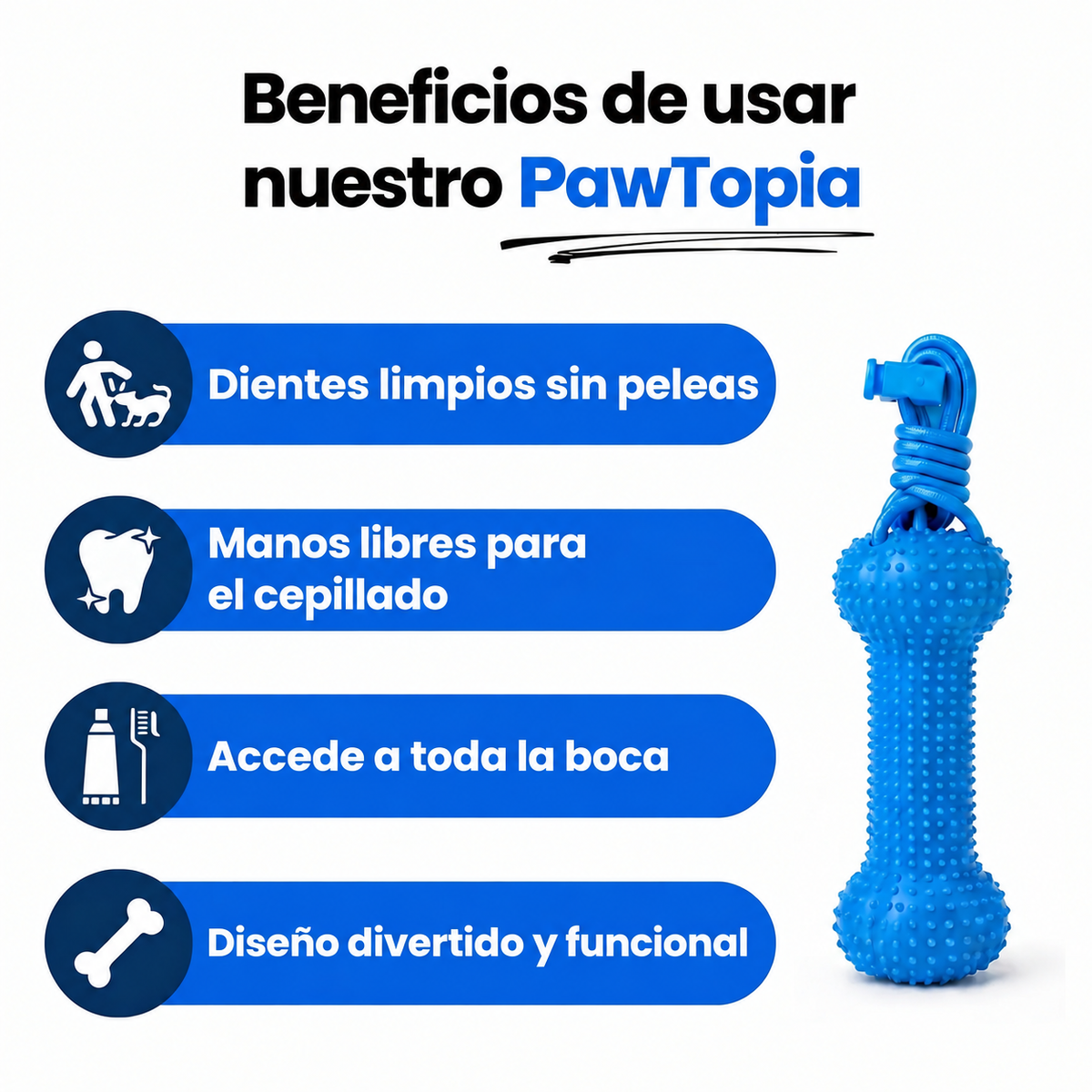 Pawtopia™ | Accesorio de Higiene Dental Canina